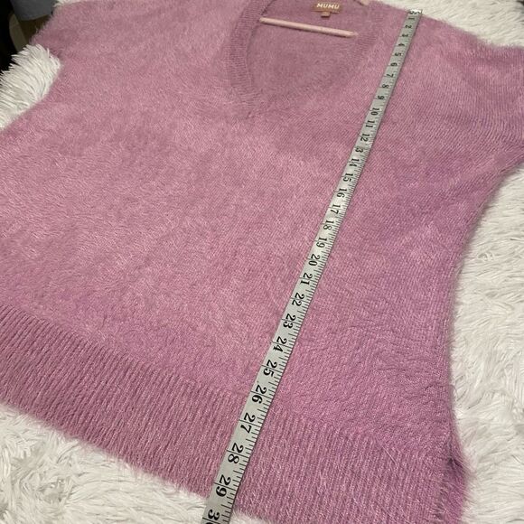 Show Me Your Mumu Cozy Forever Sweater in Pretty Pink Knit Medium - Picture 5 of 7